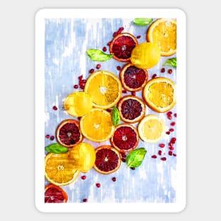 Bunch of Citrus Vitamin C - For Fruit Lovers Sticker